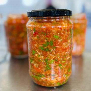 Köz Patlıcan ve Biber Mezesi ( 850 Gram )